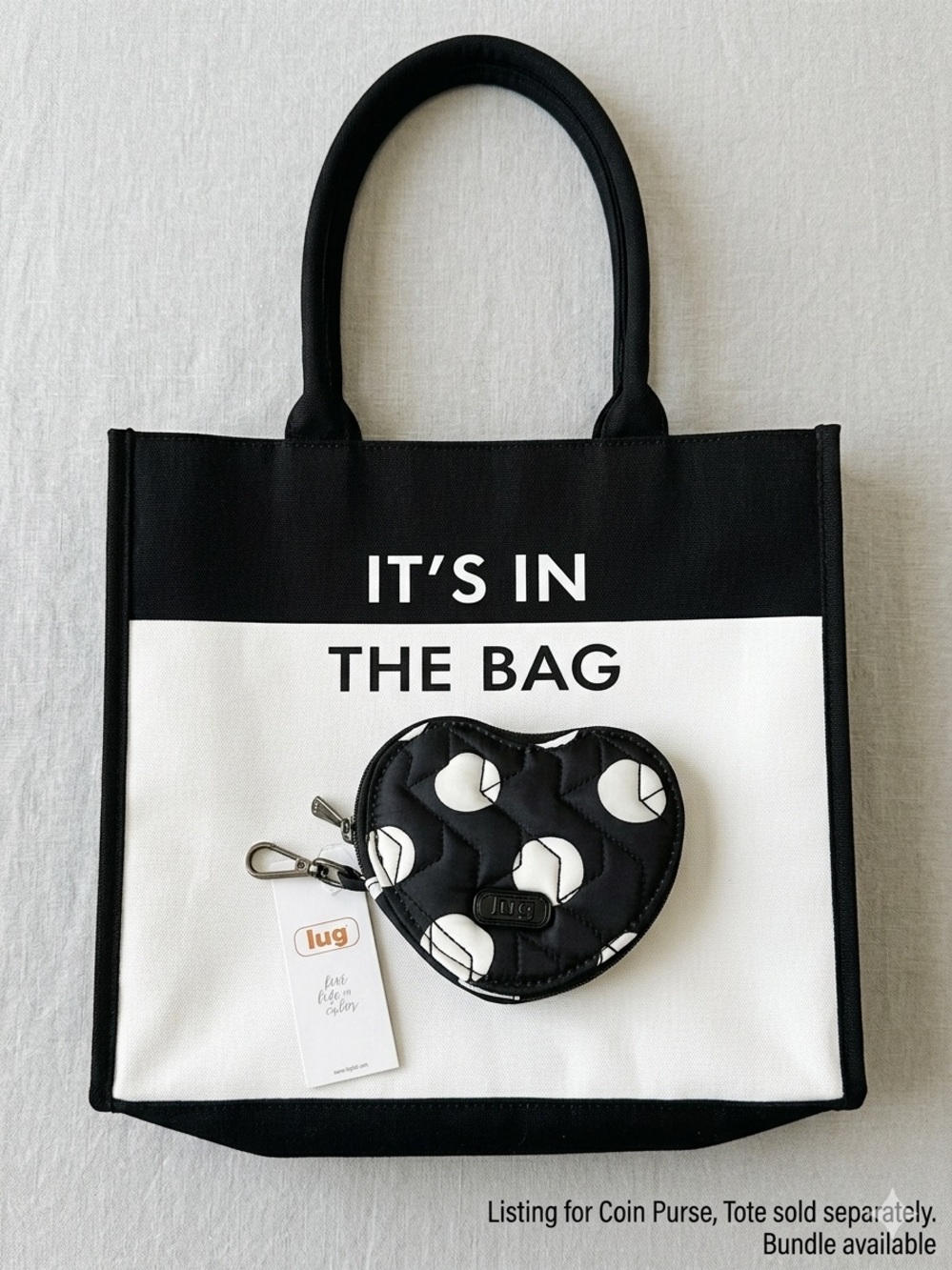 Kate Spade X Target Black & White Beaded Bag - Clutch "Champagne $
& Fries" NWT - Picture 3 of 3